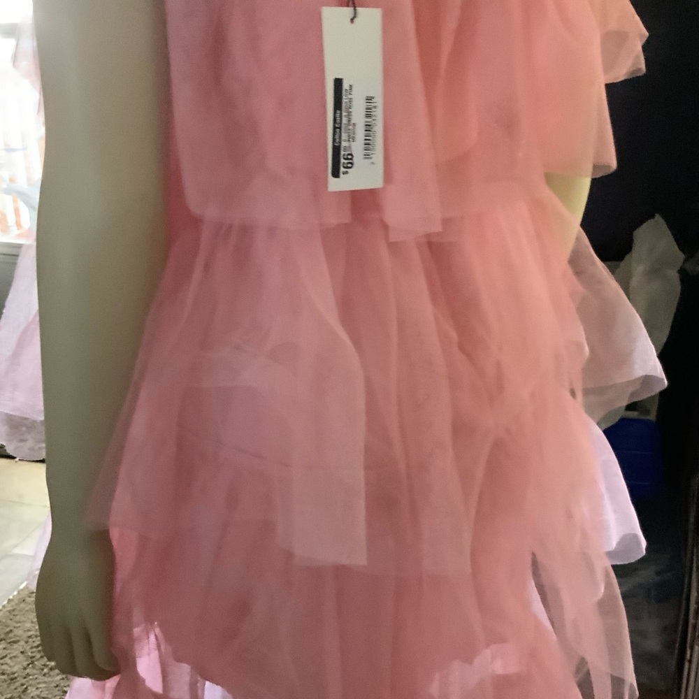 143LT High Low Women's Pink Dress - Picture 5 of 5